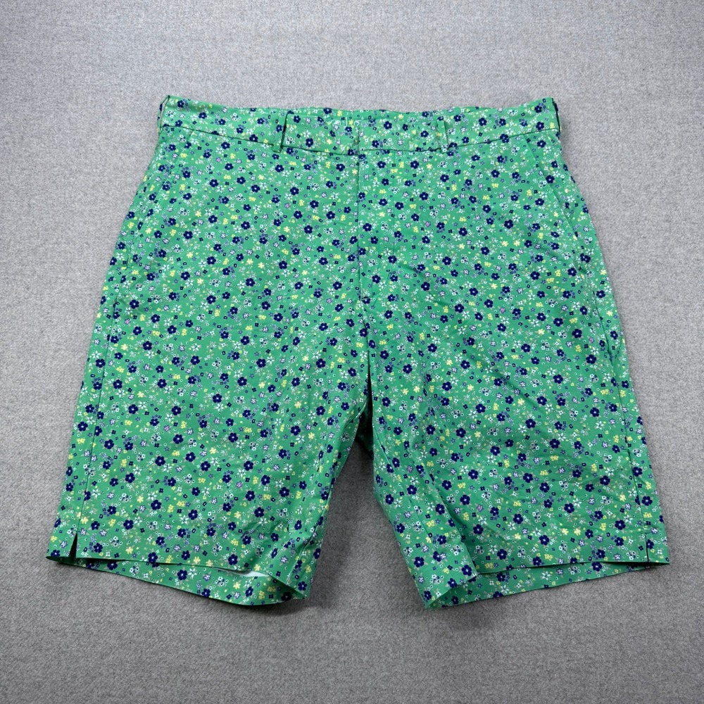Polo Golf Ralph Lauren Shorts‎ Mens 34 Green Floral Print Performance Lined